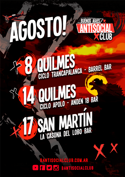 NUEVAS FECHAS QUILMES Y SAN MARTIN!
